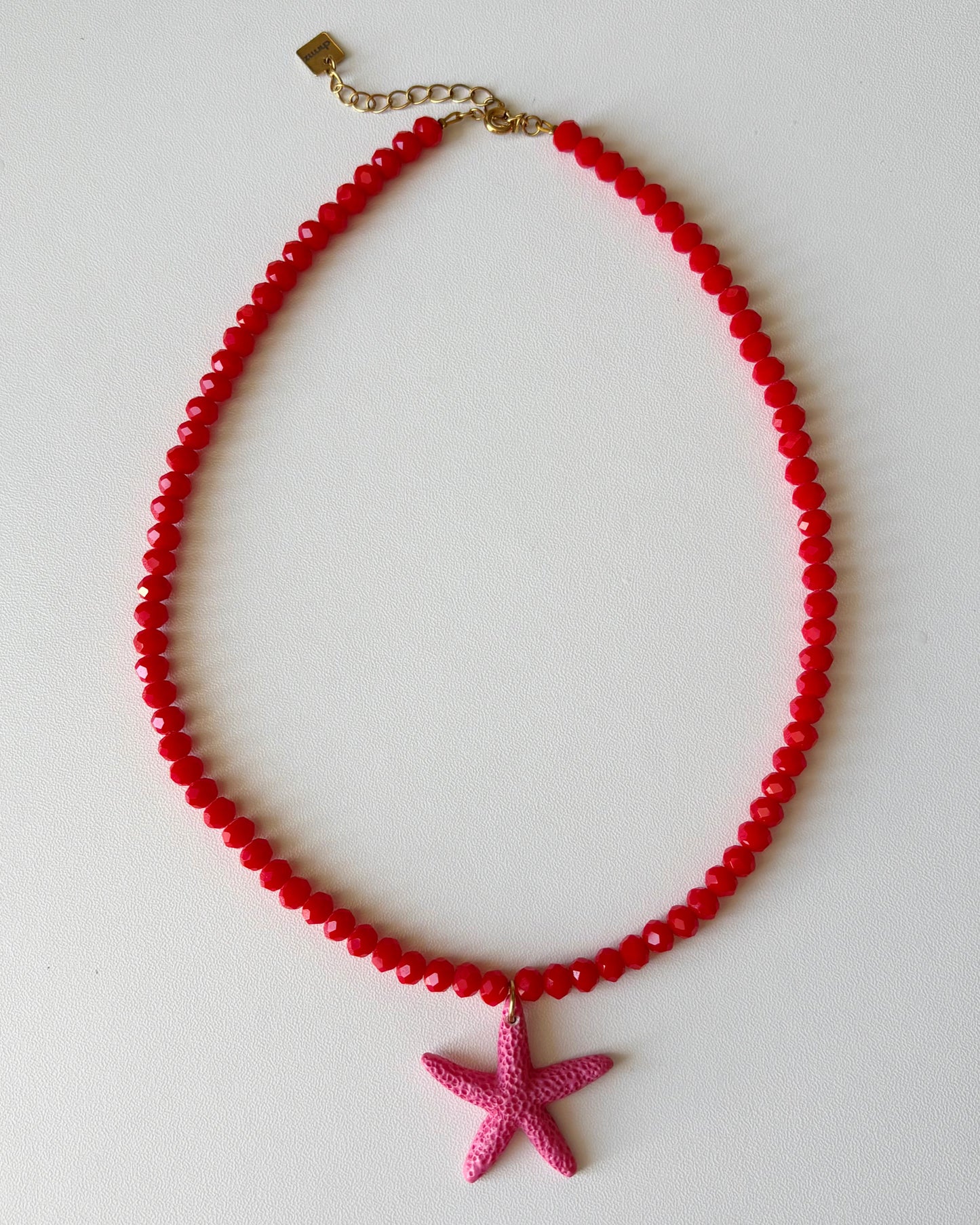 Collier Joline - Rouge/Rose