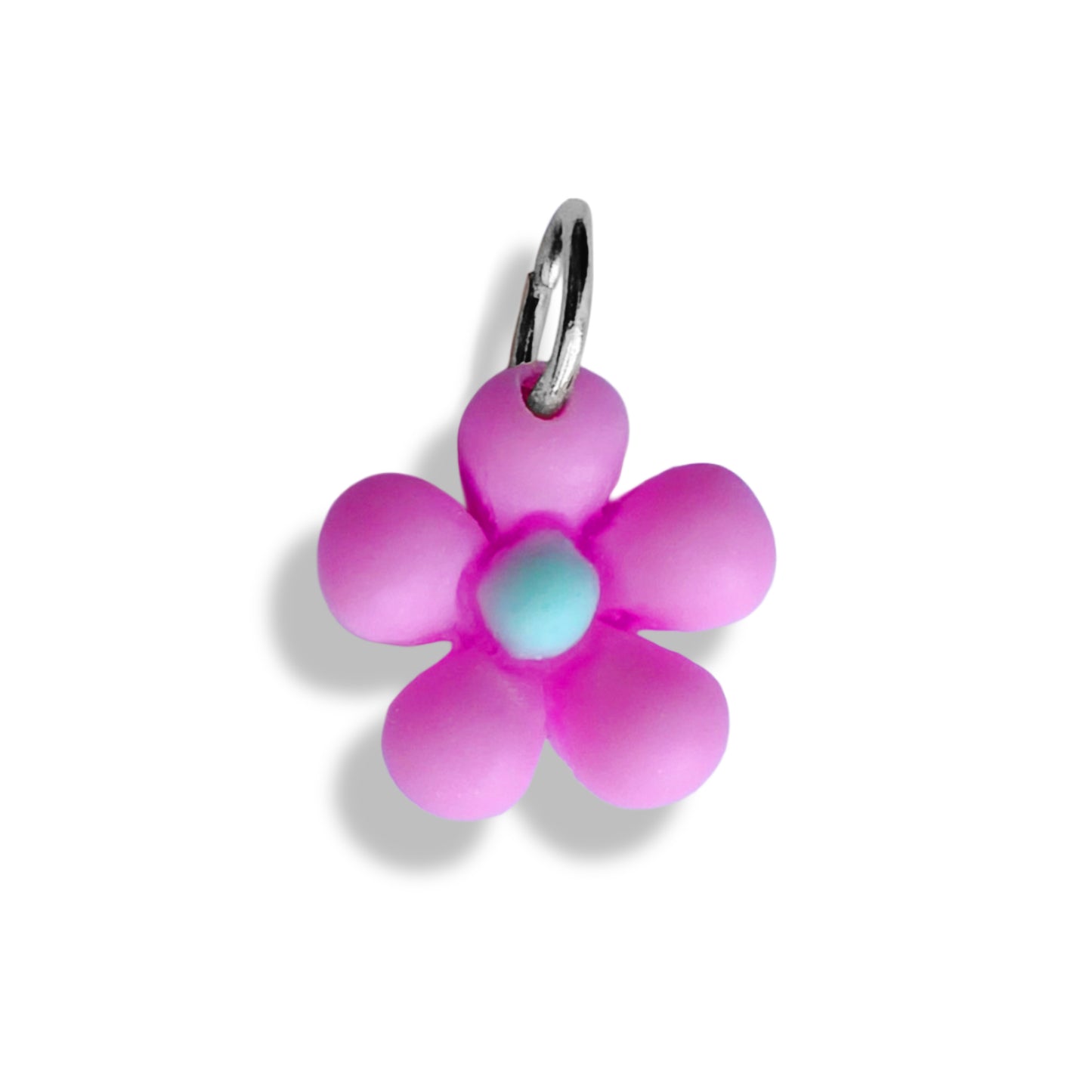 Mini fleur colorée - charm