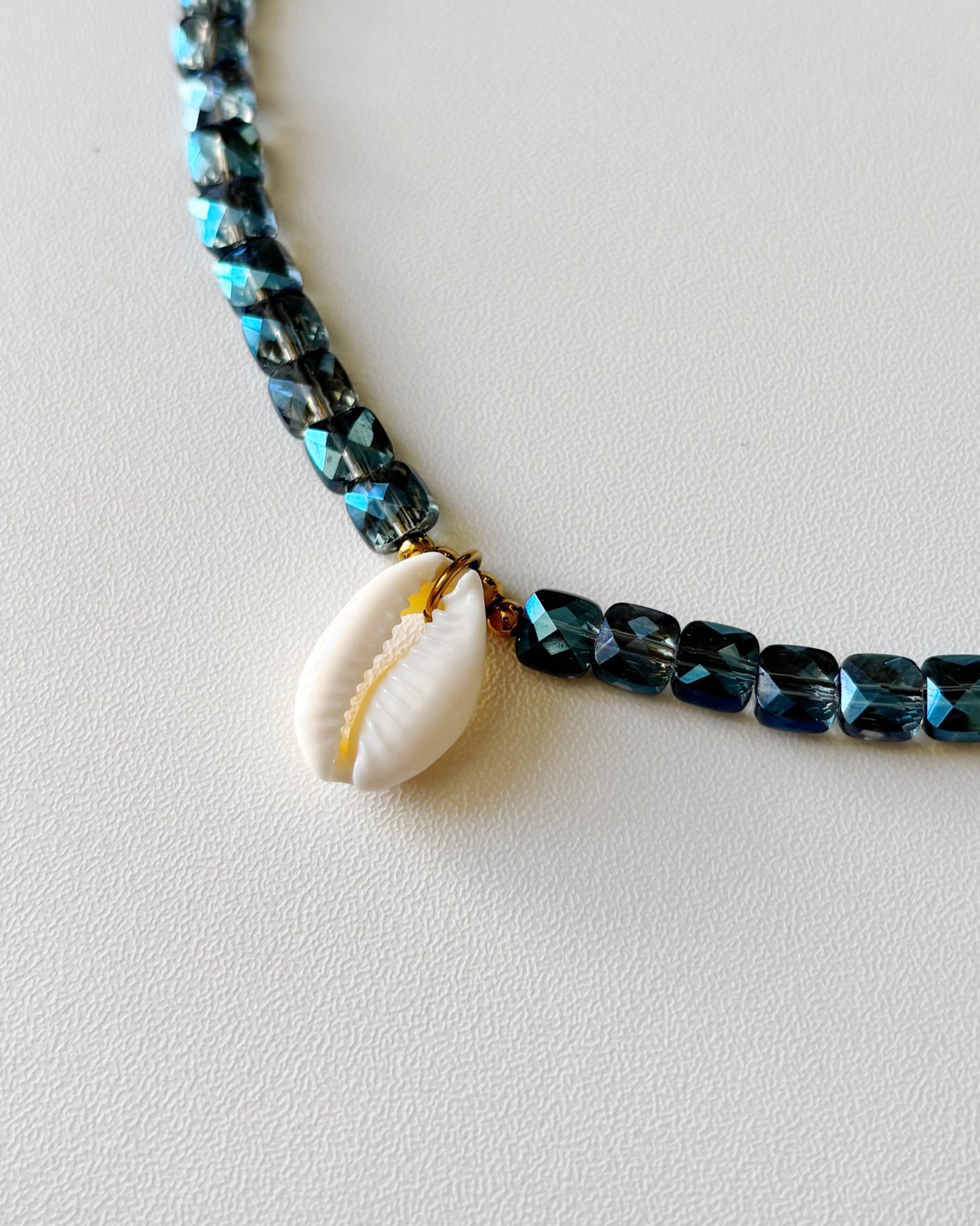 Collier de perles Camilla bleu