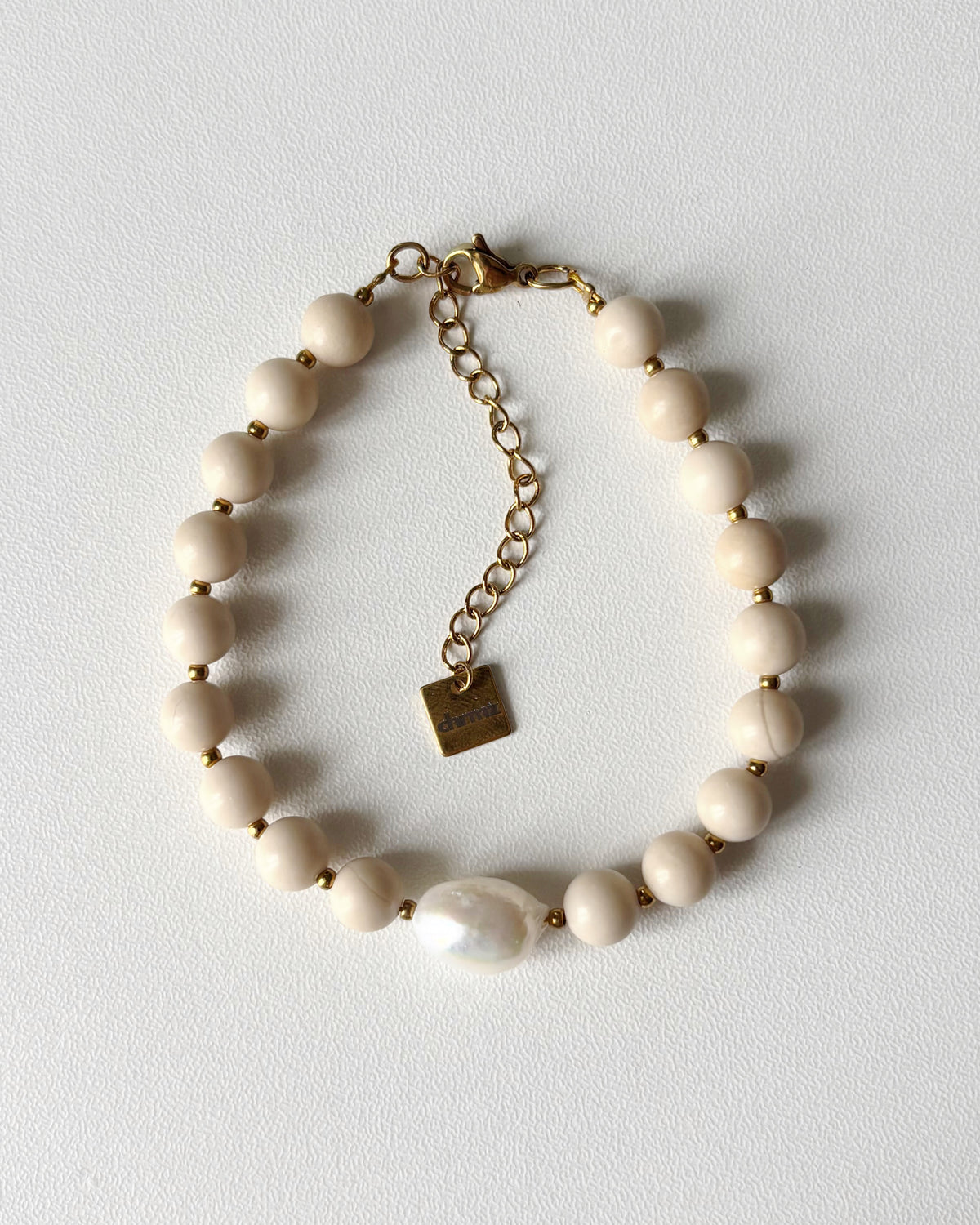 Bracelet de perles Eden - beige
