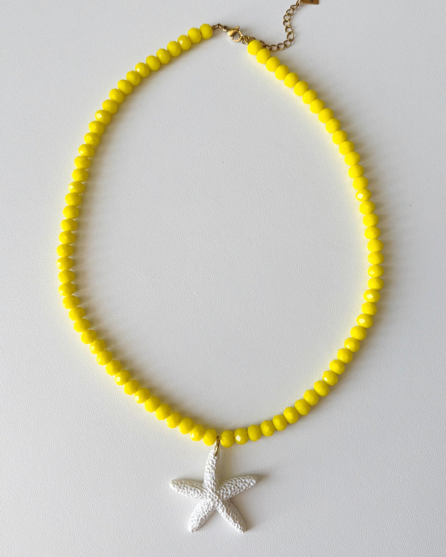 Collier Joline - Jaune/Blanc
