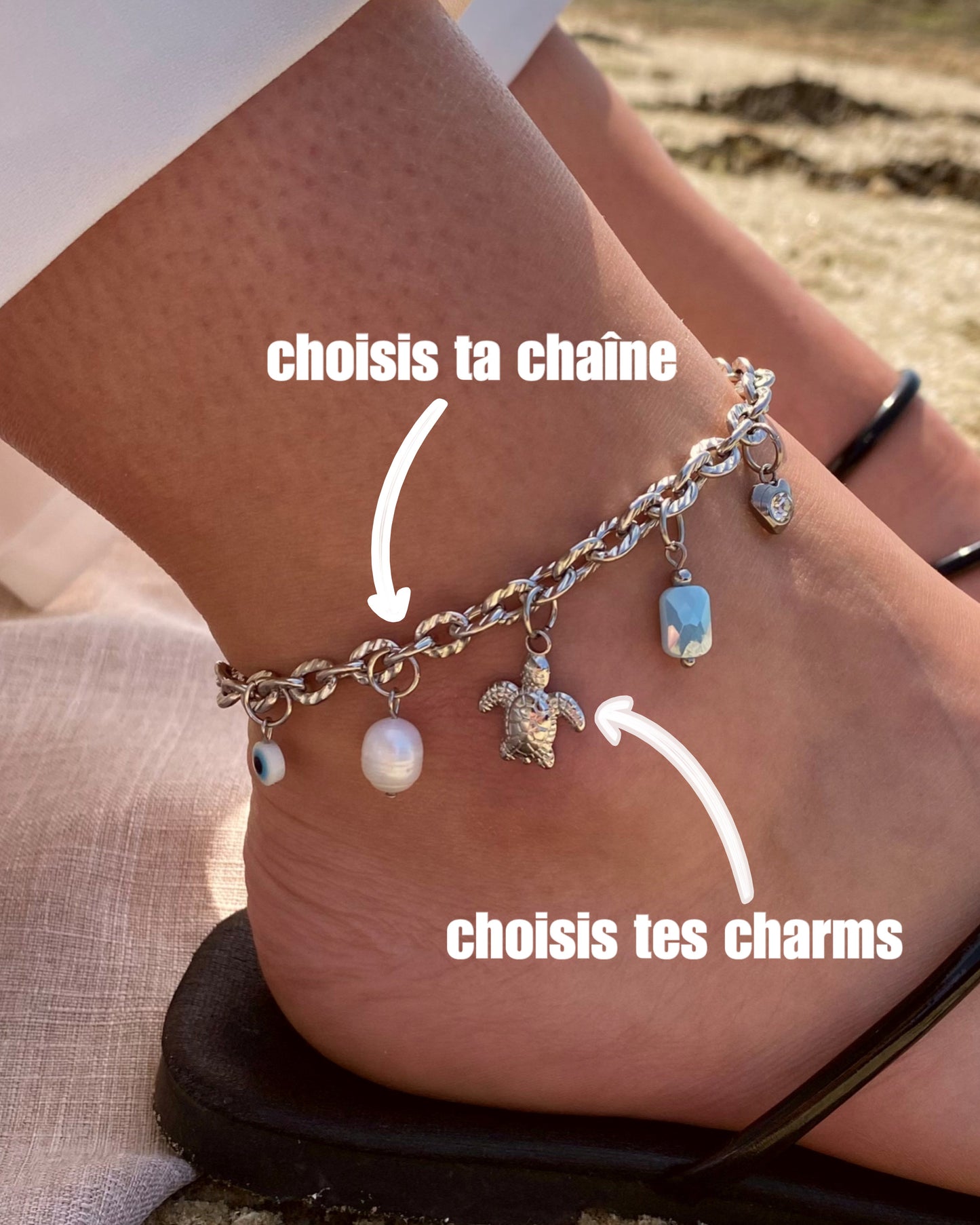 Chaîne de cheville personnalisable