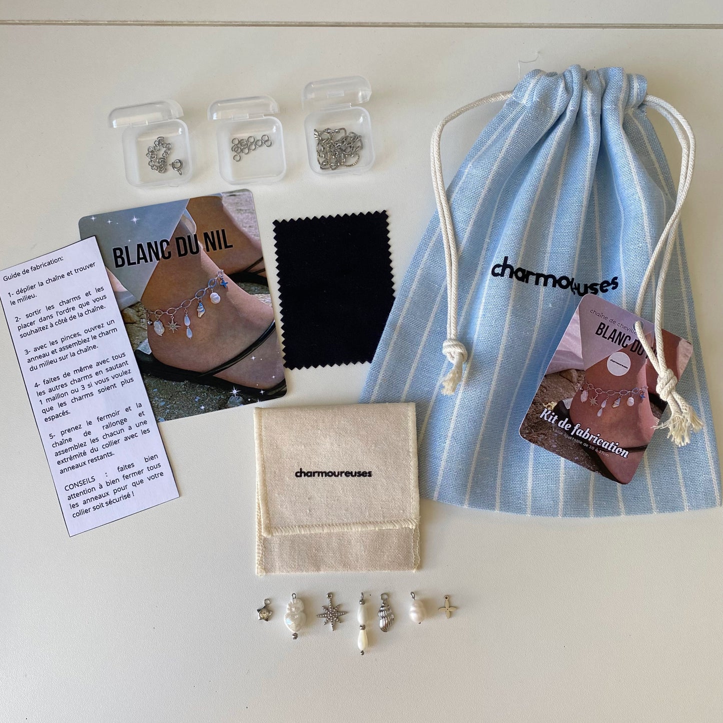 Kit de fabrication - chevillère « Blanc du Nil »
