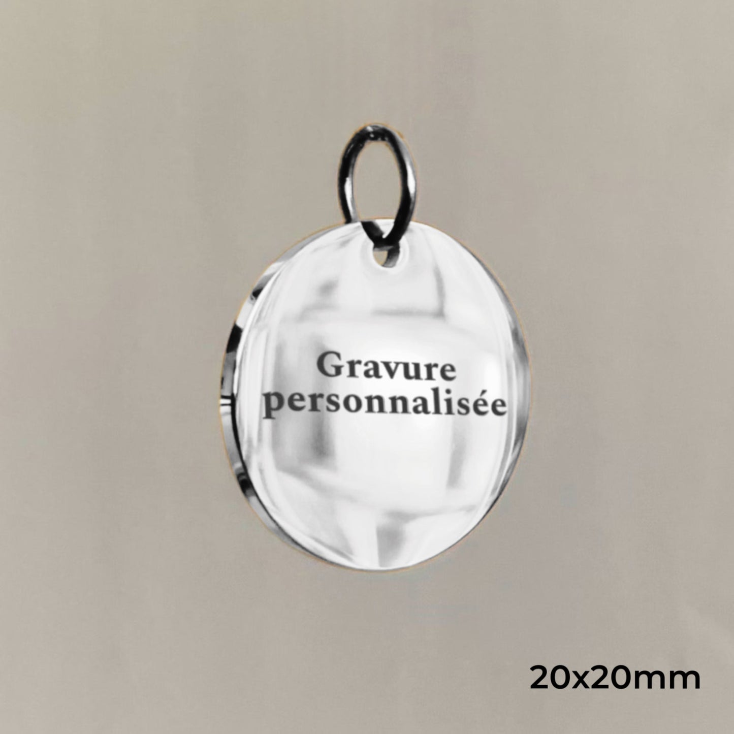Rond - gravure personnalisée