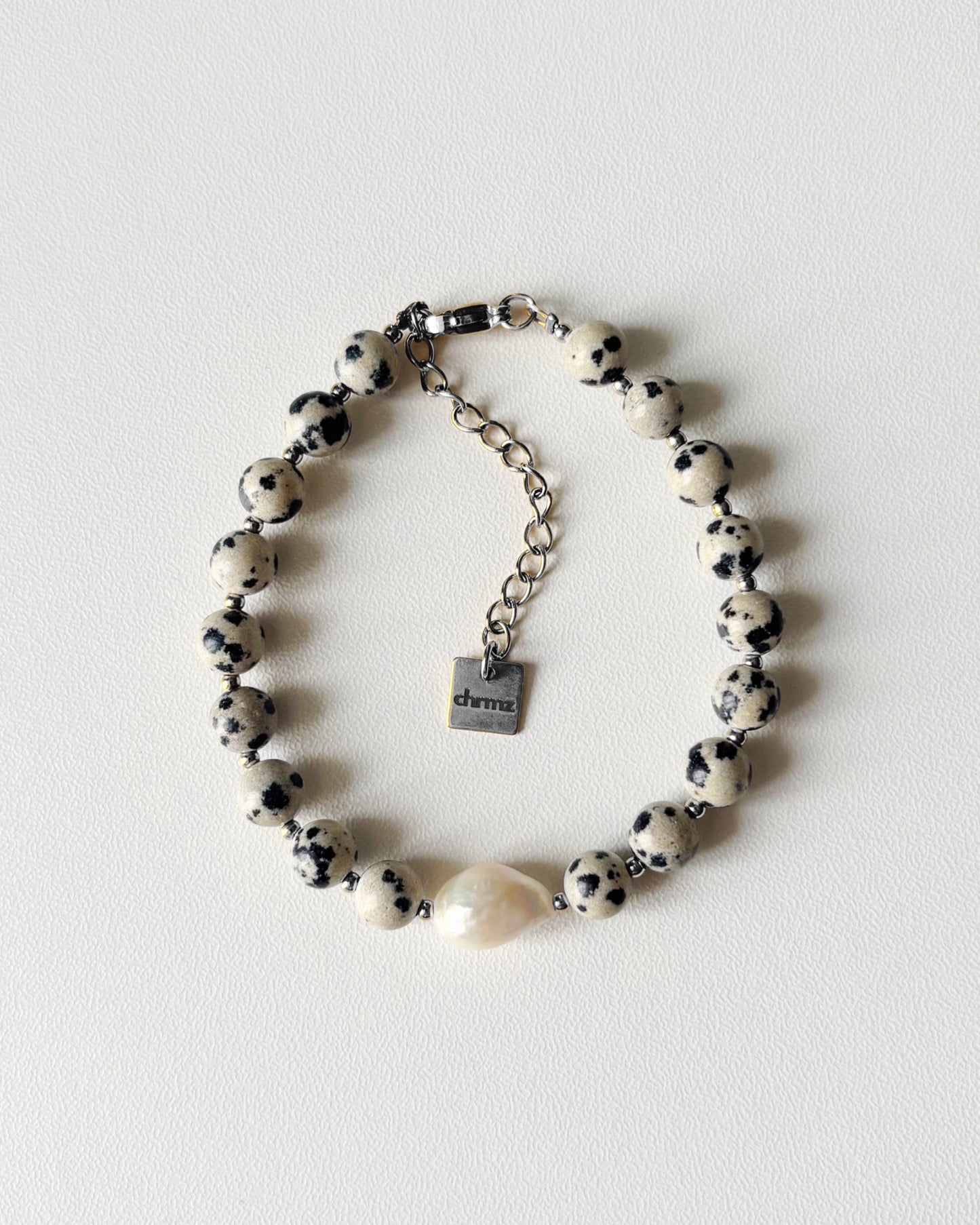 Bracelet de perles Eden - tacheté noir