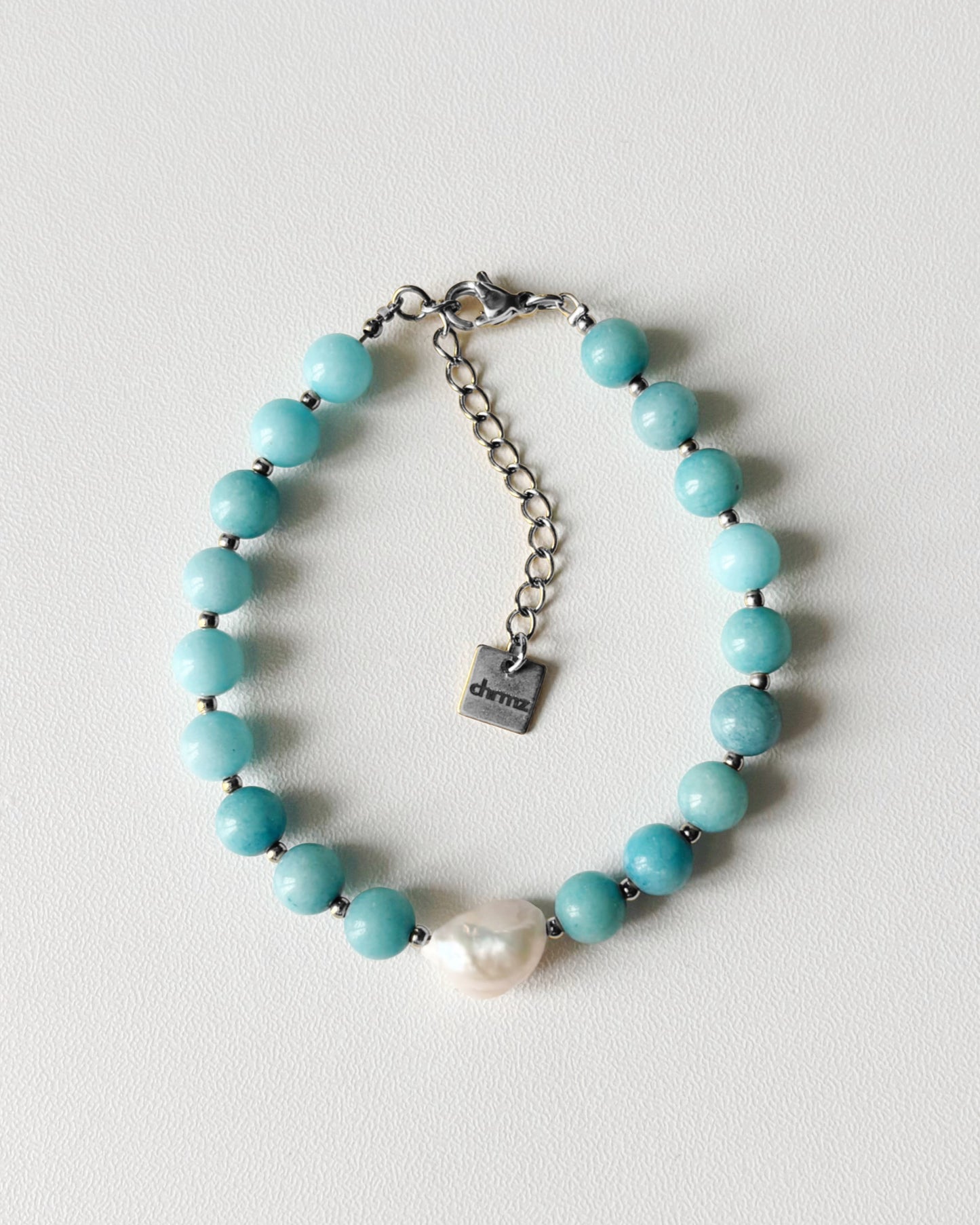 Bracelet de perles Eden - bleu azur