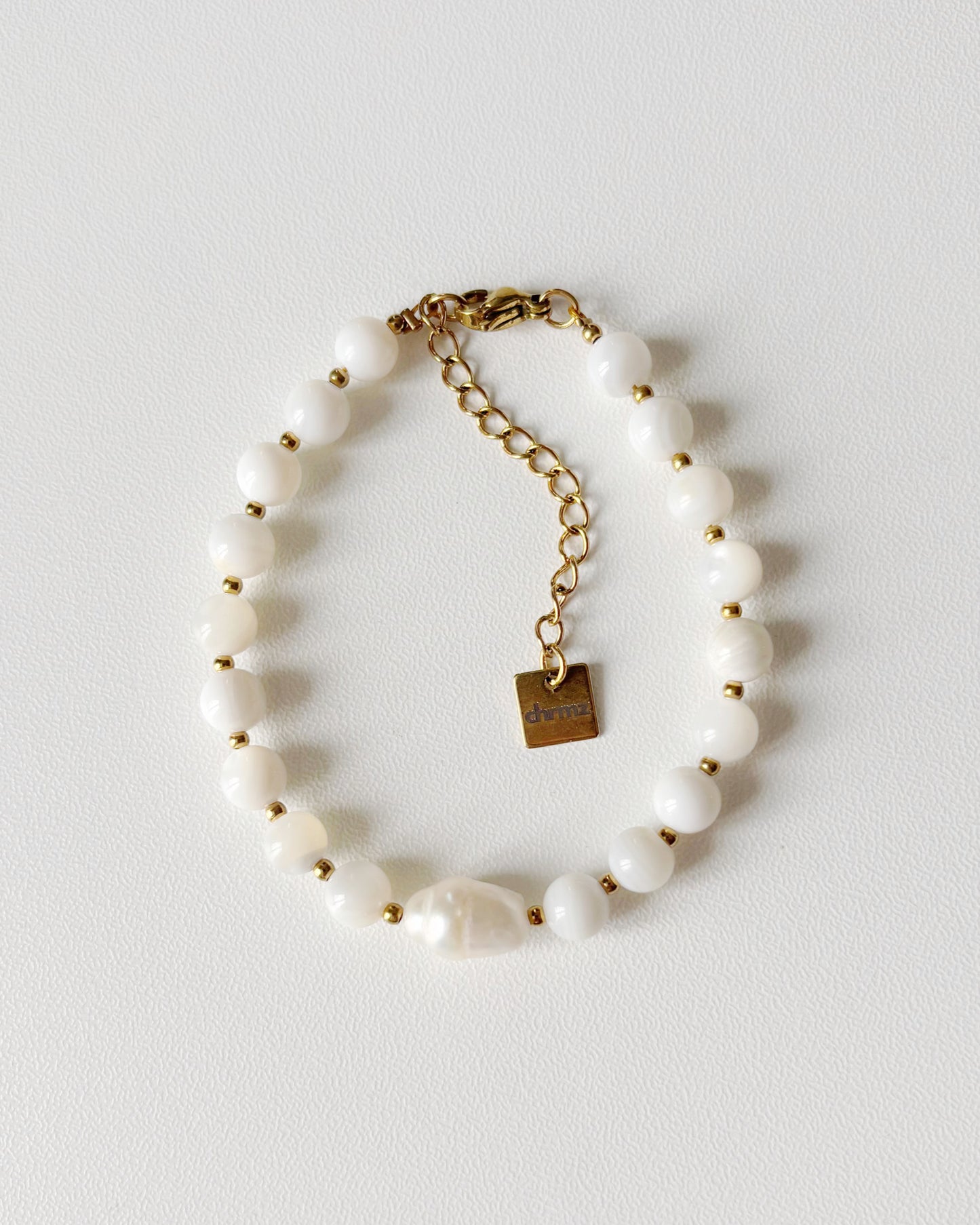 Bracelet de perles Eden - blanc