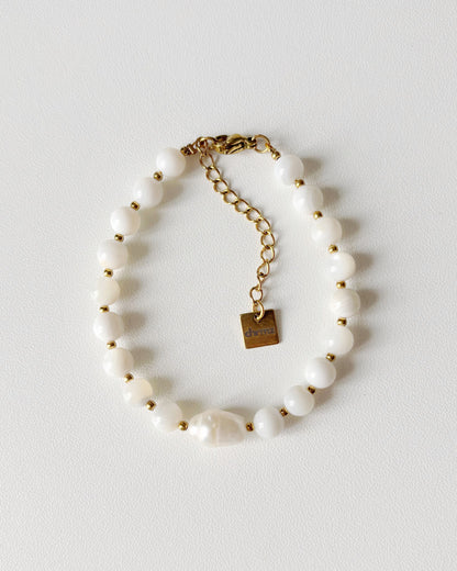 Bracelet de perles Eden - blanc
