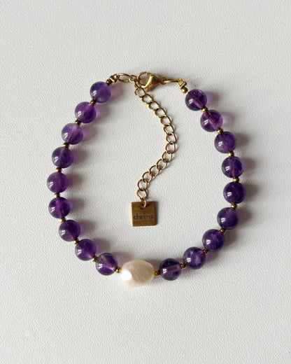 Bracelet de perles Eden - violet
