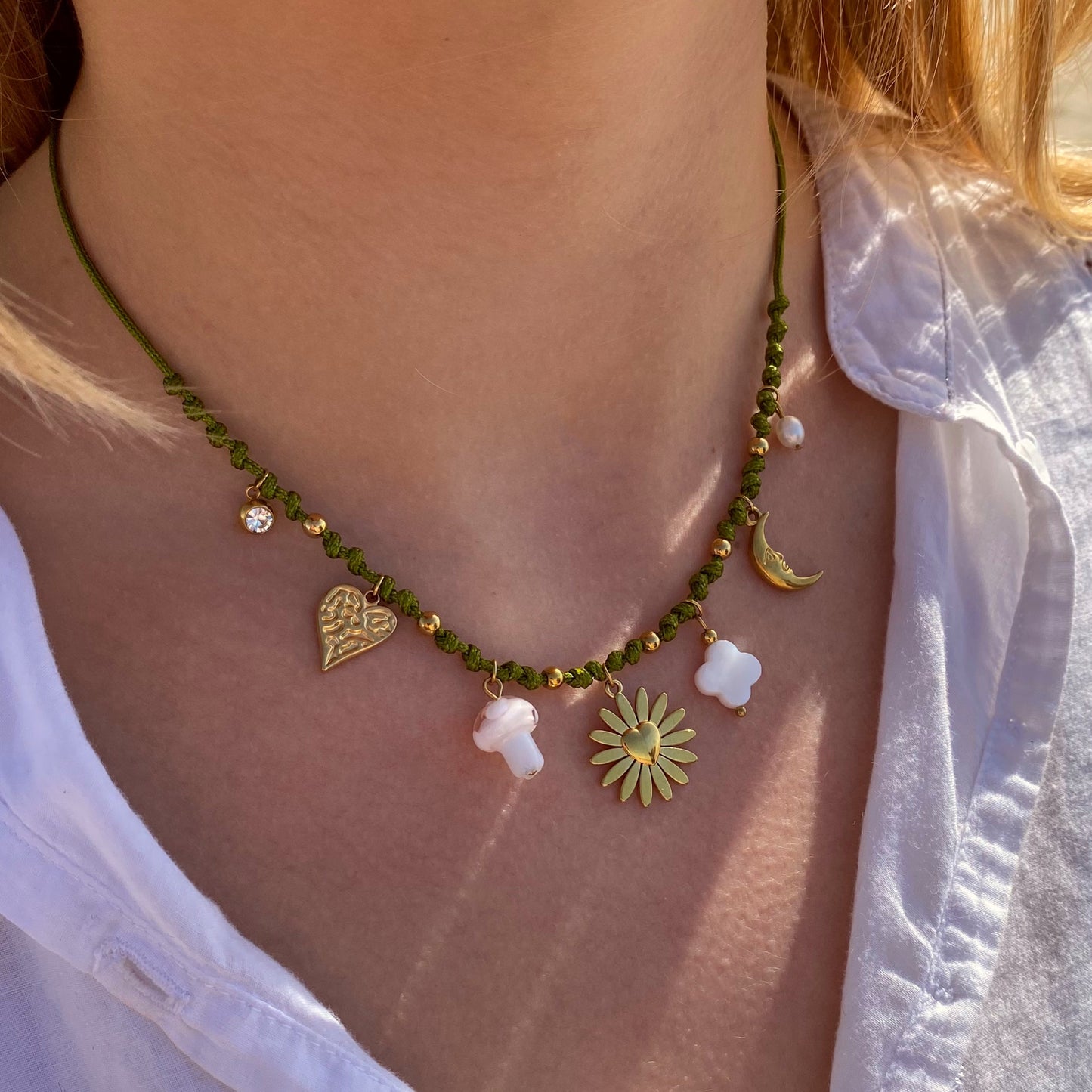 Collier charms « Provence » - pièce unique