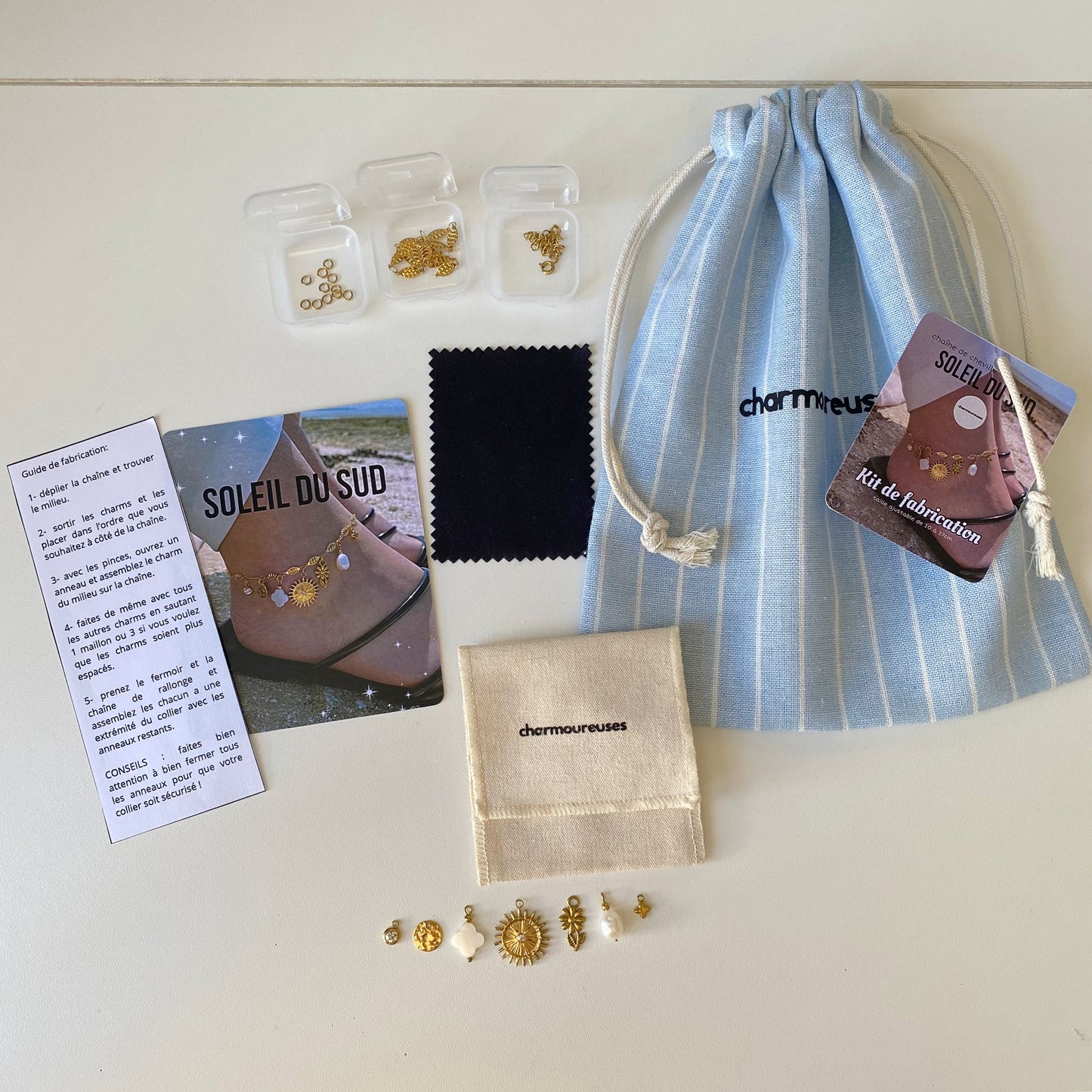 Kit de fabrication - chevillère « Soleil du sud »