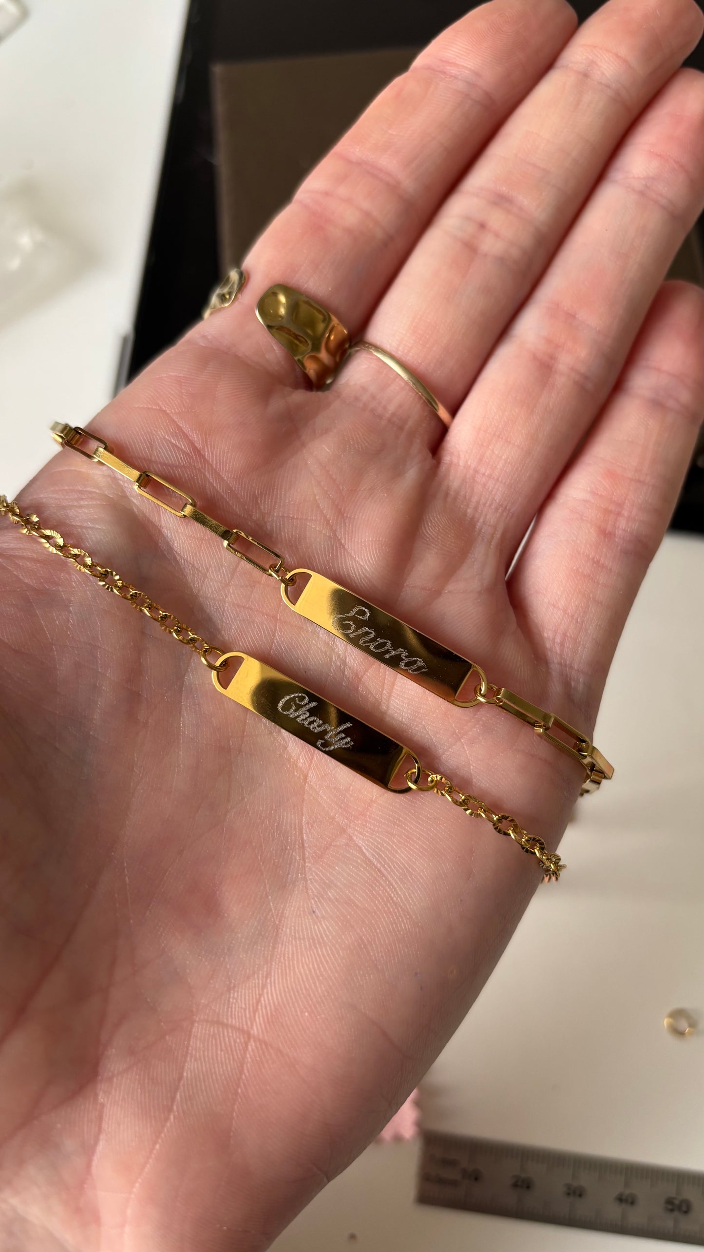 Gourmette - gravure personnalisée