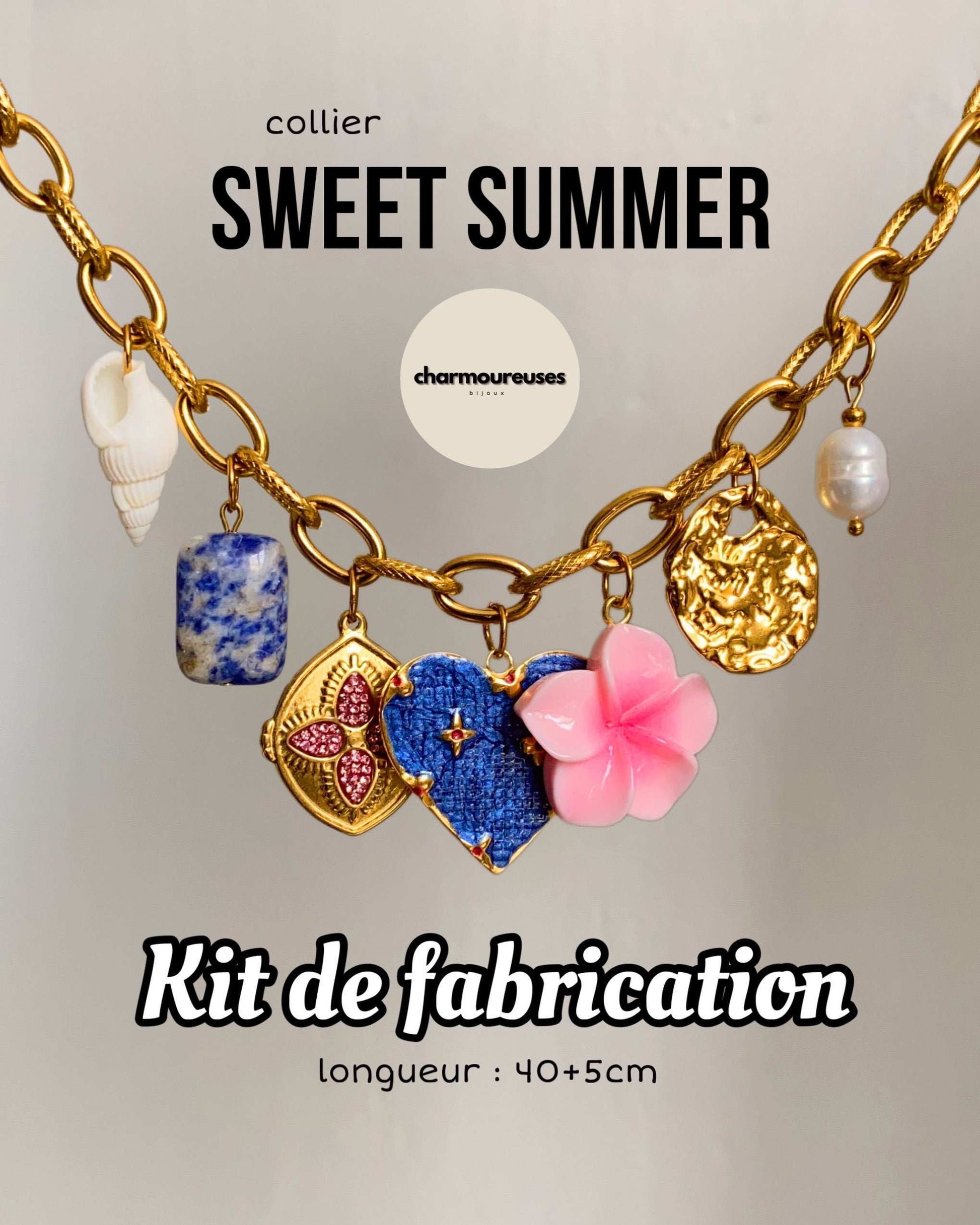 Kit de fabrication - collier « Sweet Summer »