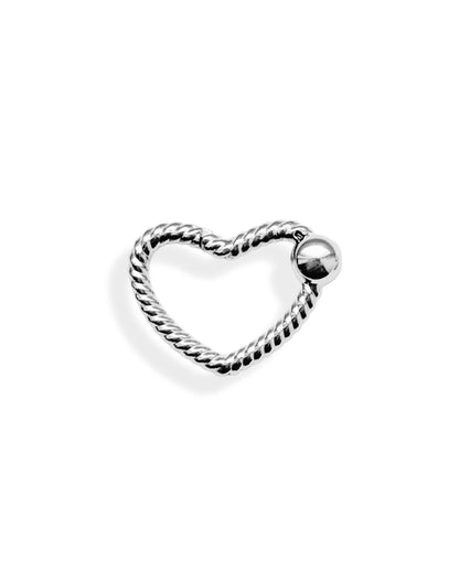 Boucle Cœur torsadé