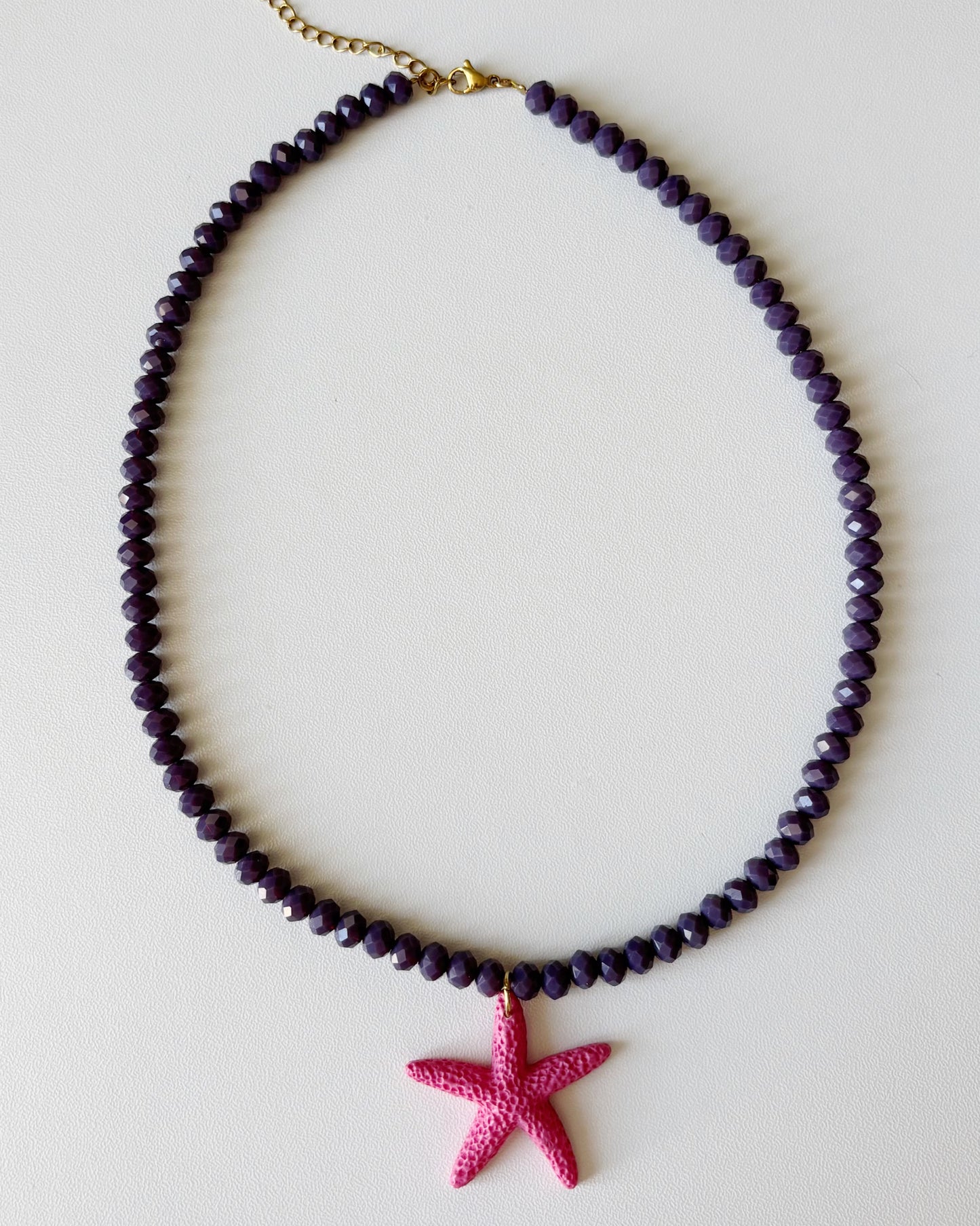 Collier Joline - Pourpre/Rose