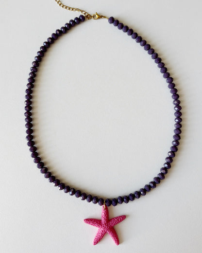 Collier Joline - Pourpre/Rose