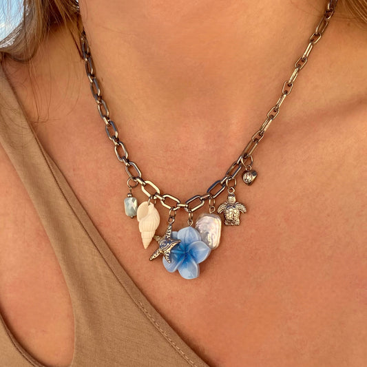 Blue ocean - collier charms