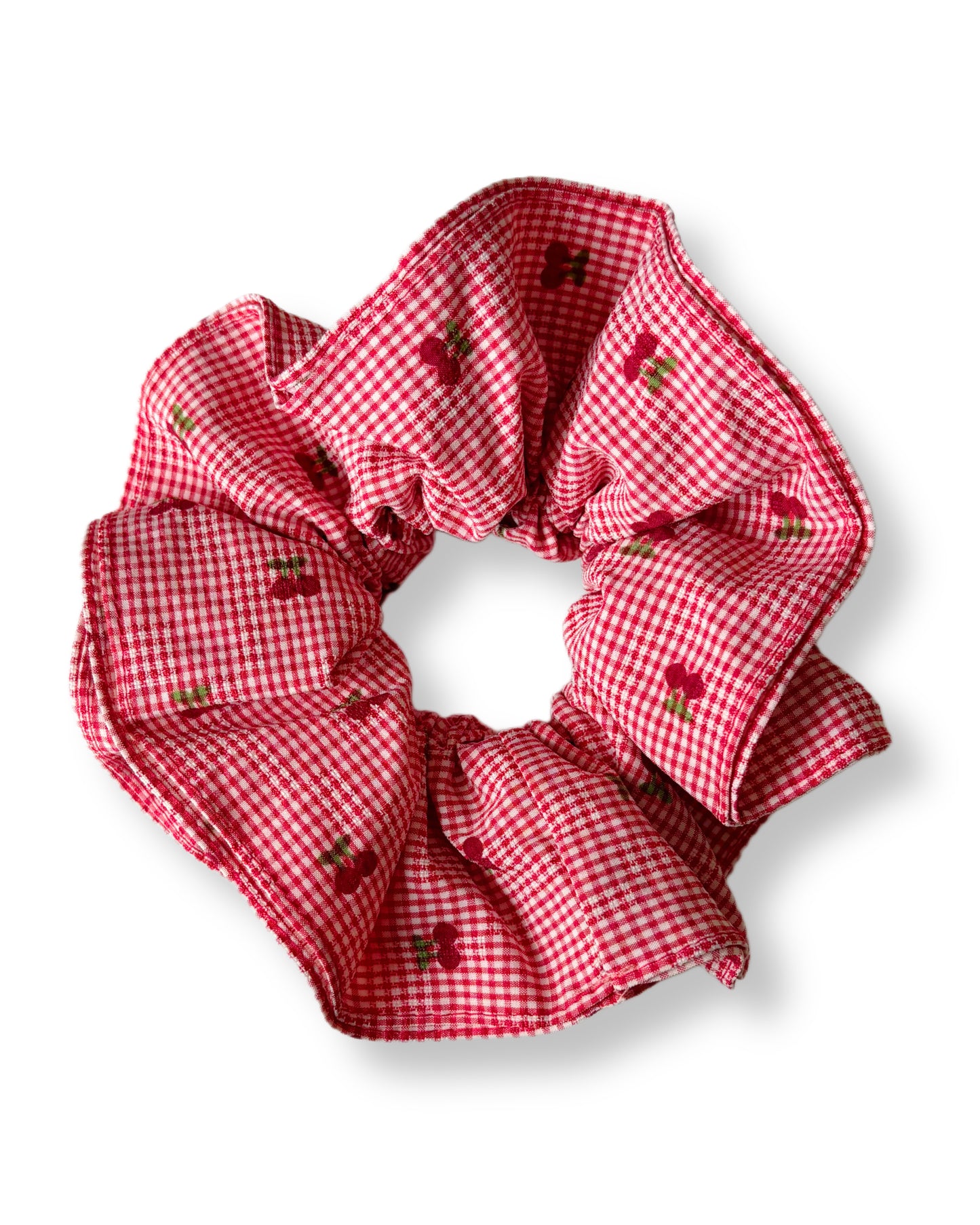 Grand chouchou Vichy Cerises