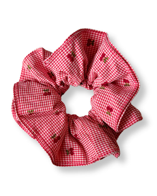 Grand chouchou Vichy Cerises