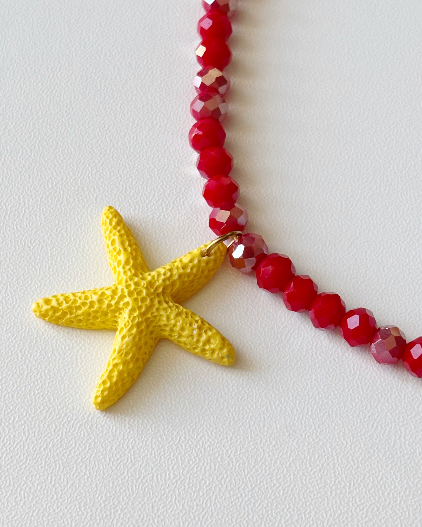Collier Joline - Rouge/Jaune