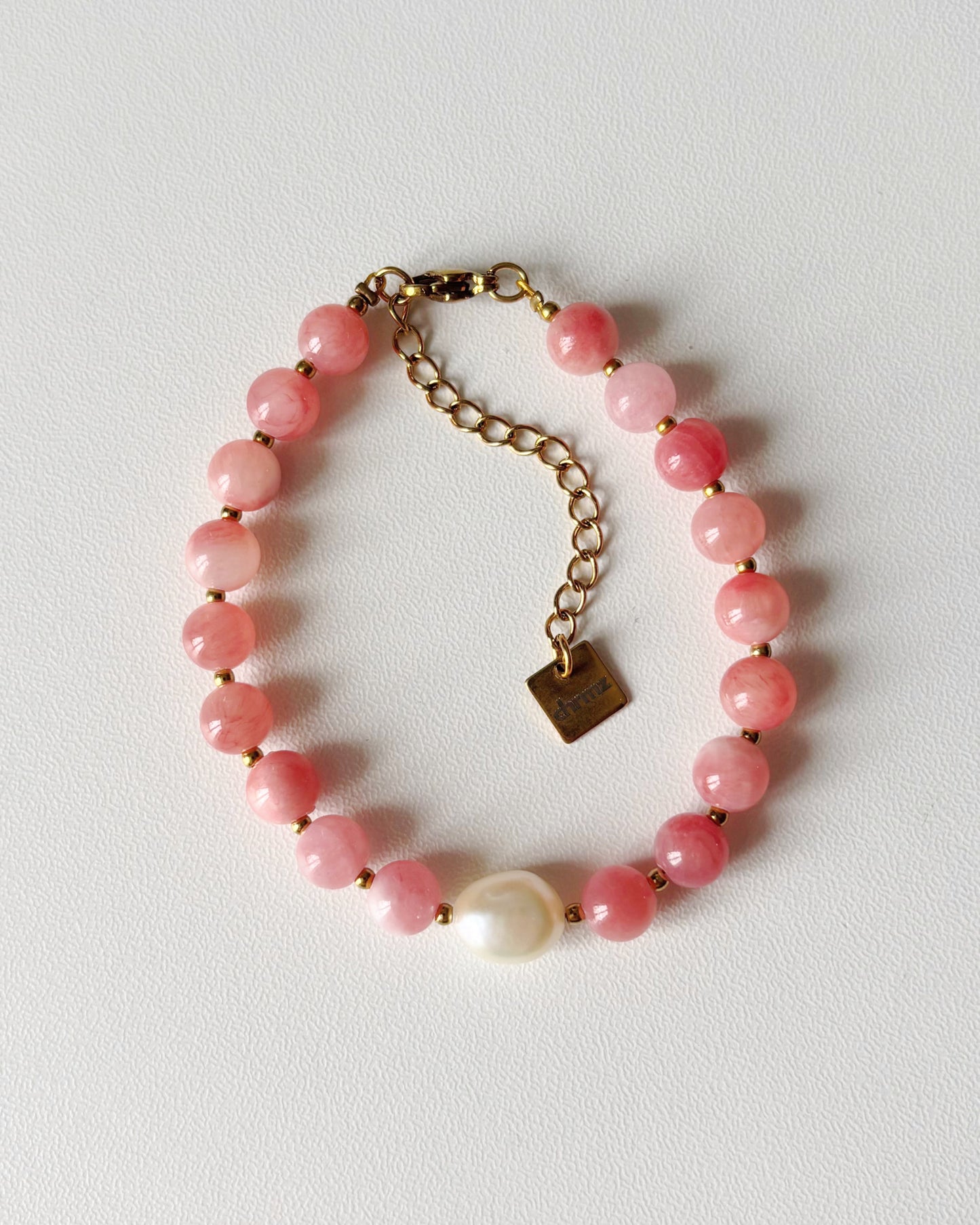 Bracelet de perles Eden - rose clair