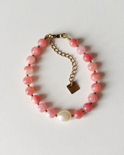 Bracelet de perles Eden - rose clair