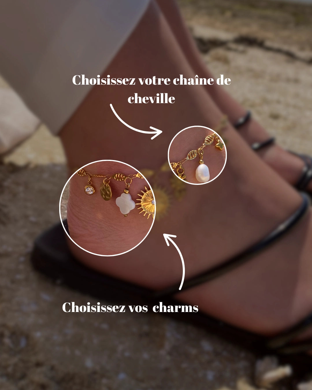 Chaîne de cheville personnalisable