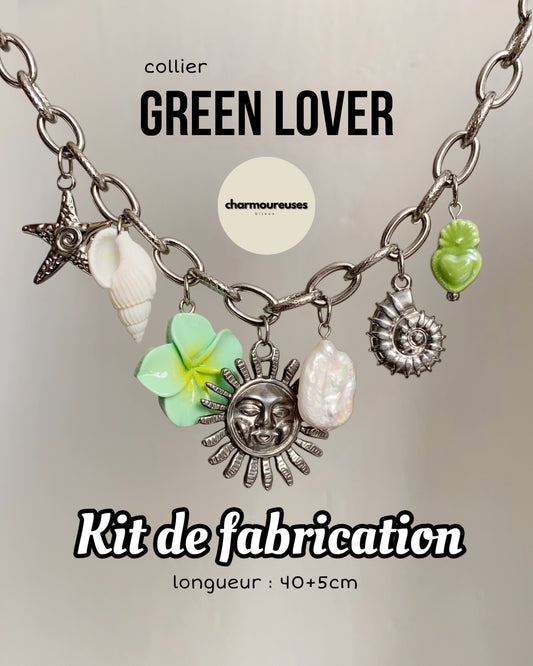 Kit de fabrication - collier « Green Lover »