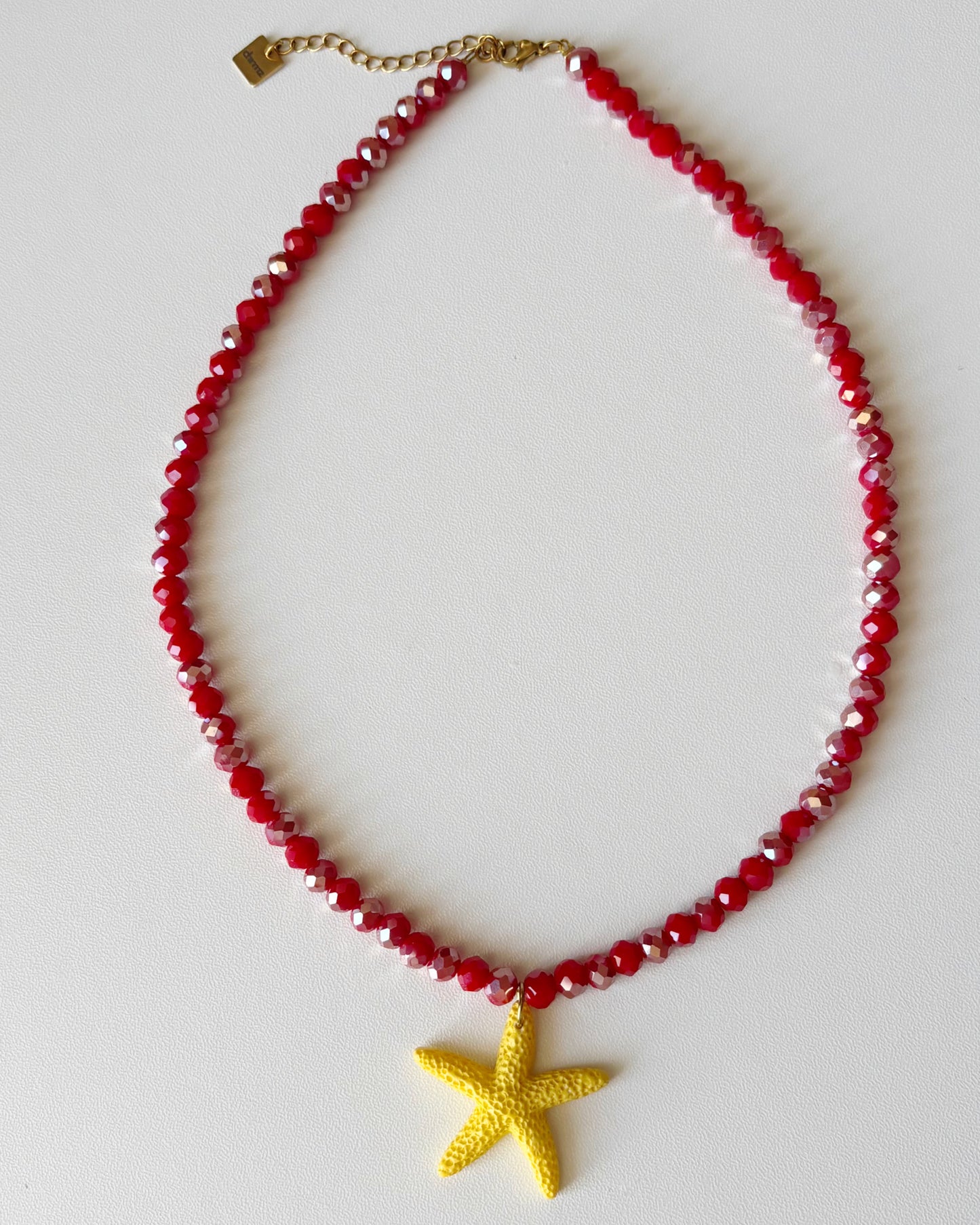Collier Joline - Rouge/Jaune