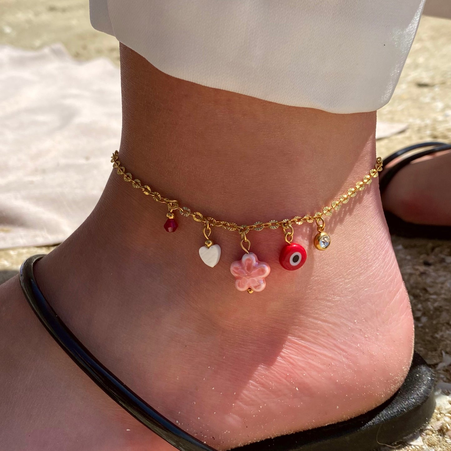 Jasmine - bracelet de cheville à personnaliser