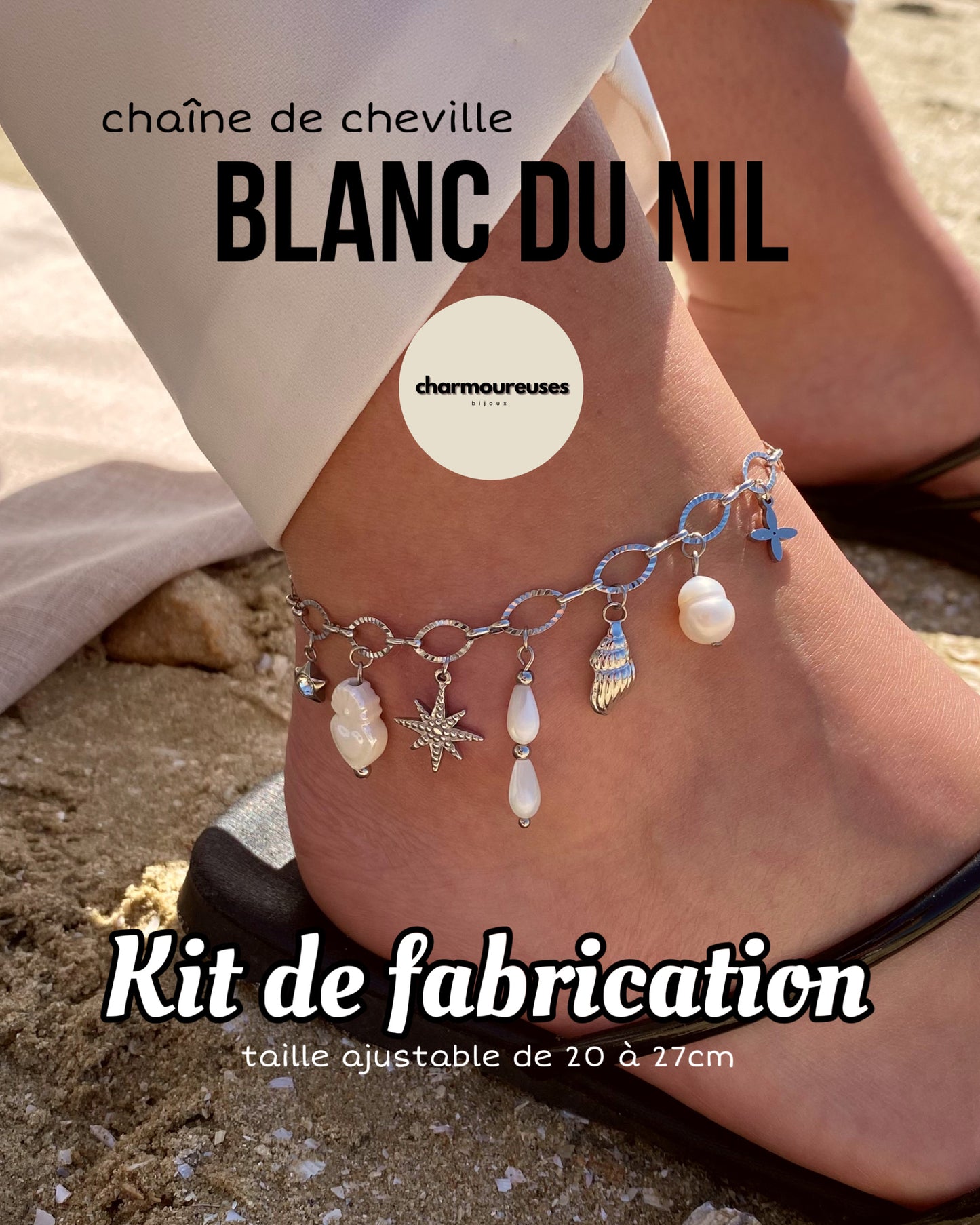 Kit de fabrication - chevillère « Blanc du Nil »