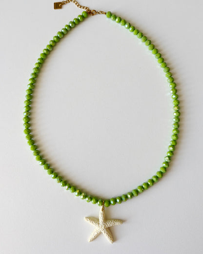 Collier Joline - Vert/Crème
