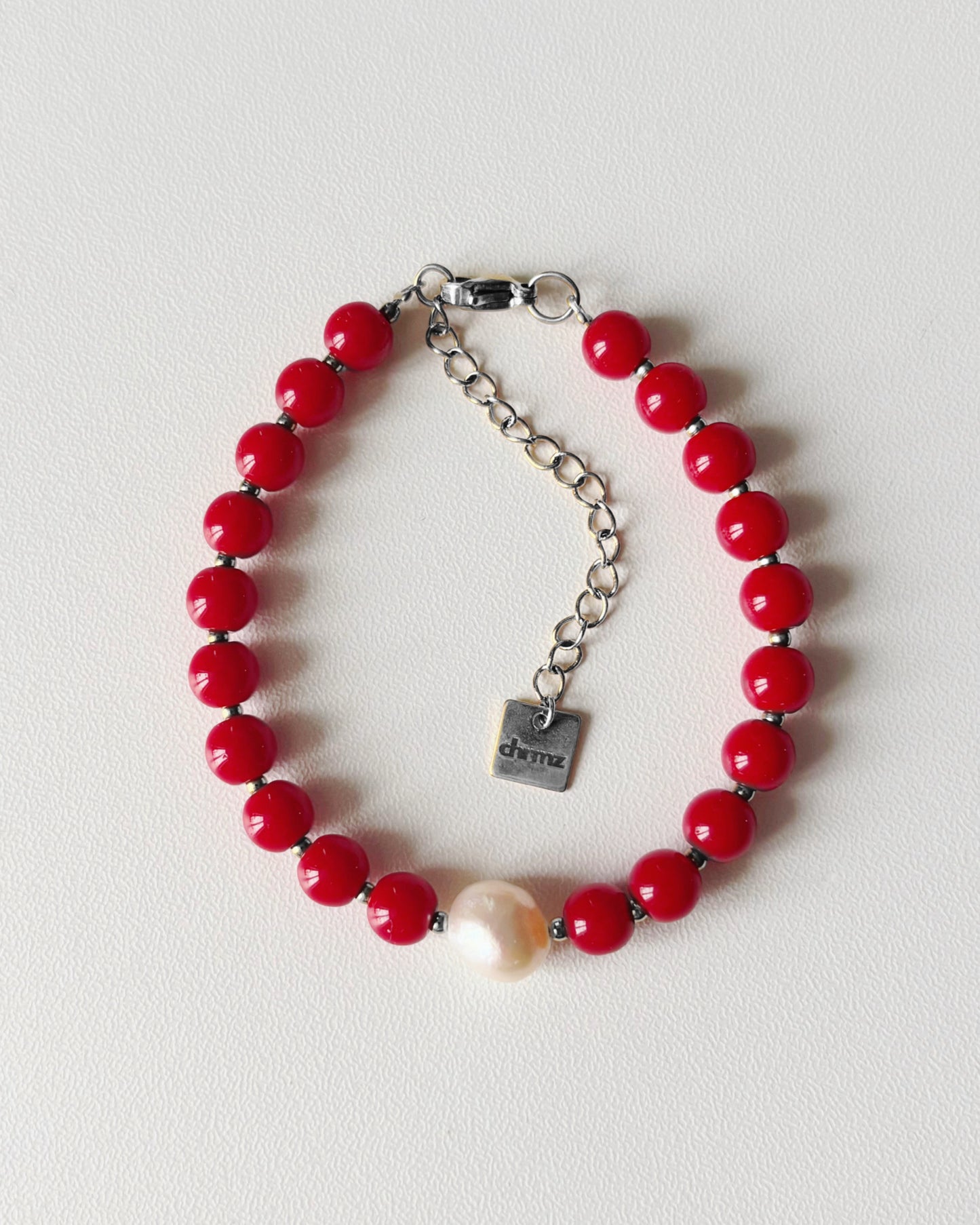 Bracelet de perles Eden - rouge