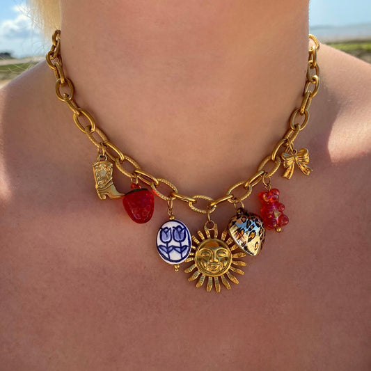 Fraise - collier charms