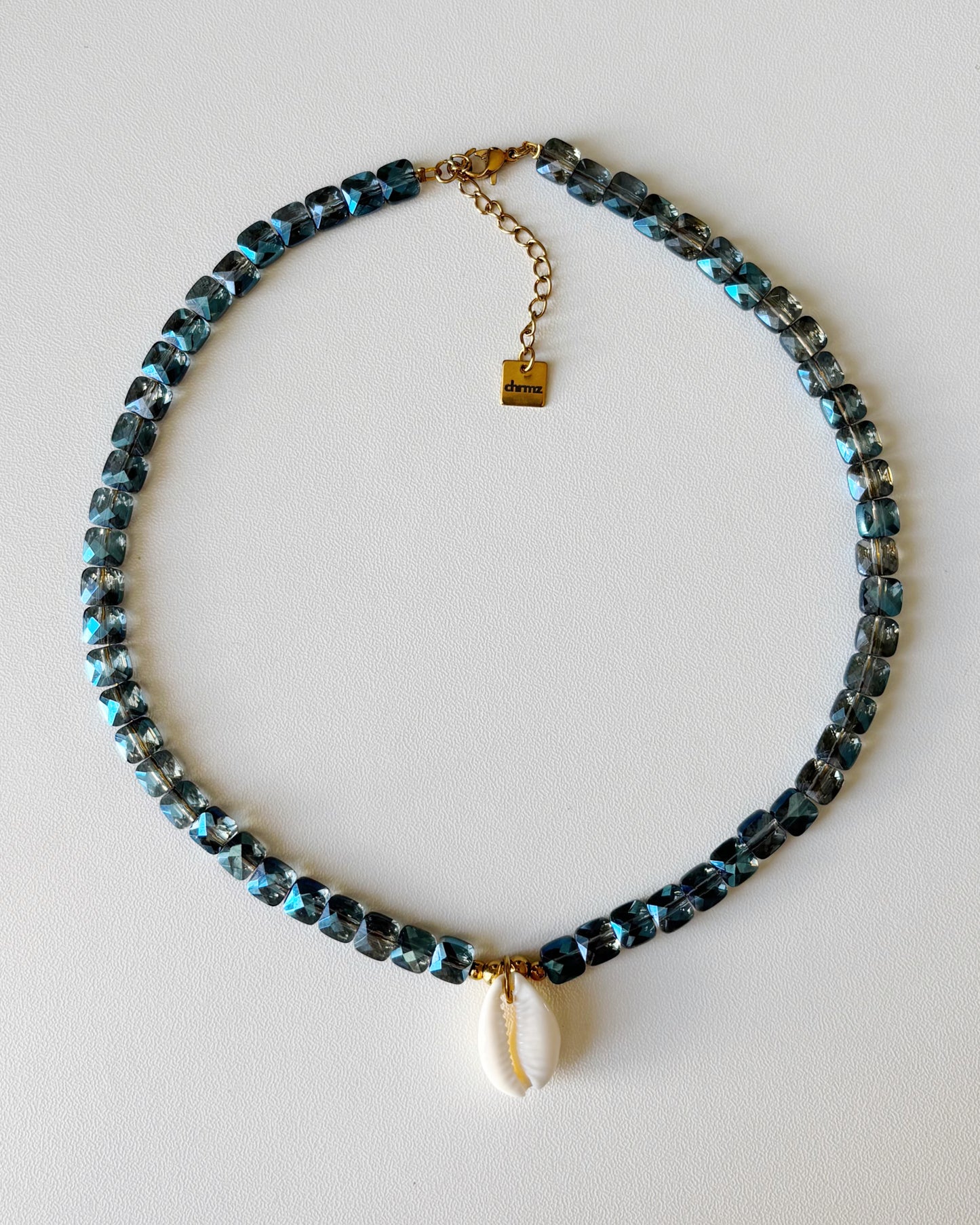 Collier de perles Camilla bleu