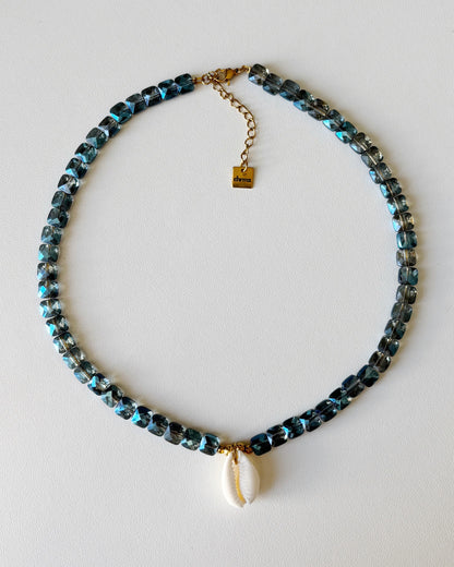 Collier de perles Camilla bleu