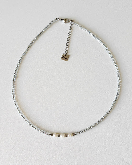 Collier de perles Elsie argent