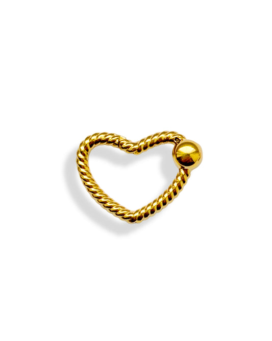Boucle Cœur torsadé