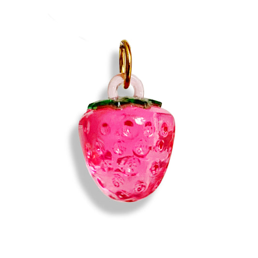 Fraise rose - charm