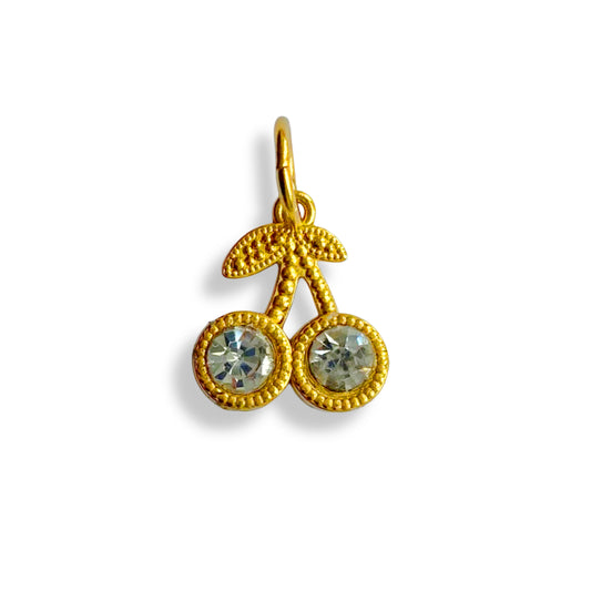 Cerise strass - charm