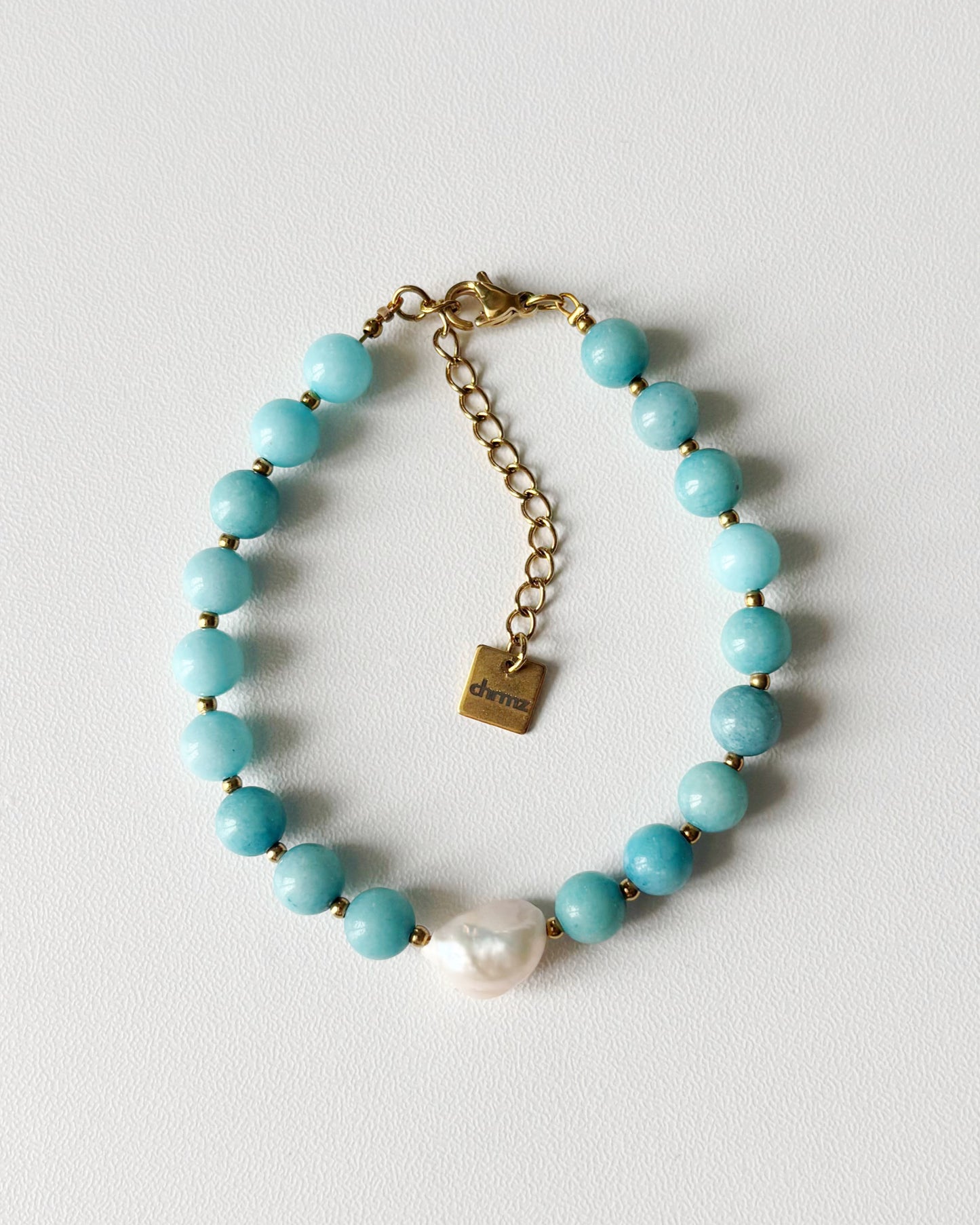 Bracelet de perles Eden - bleu azur