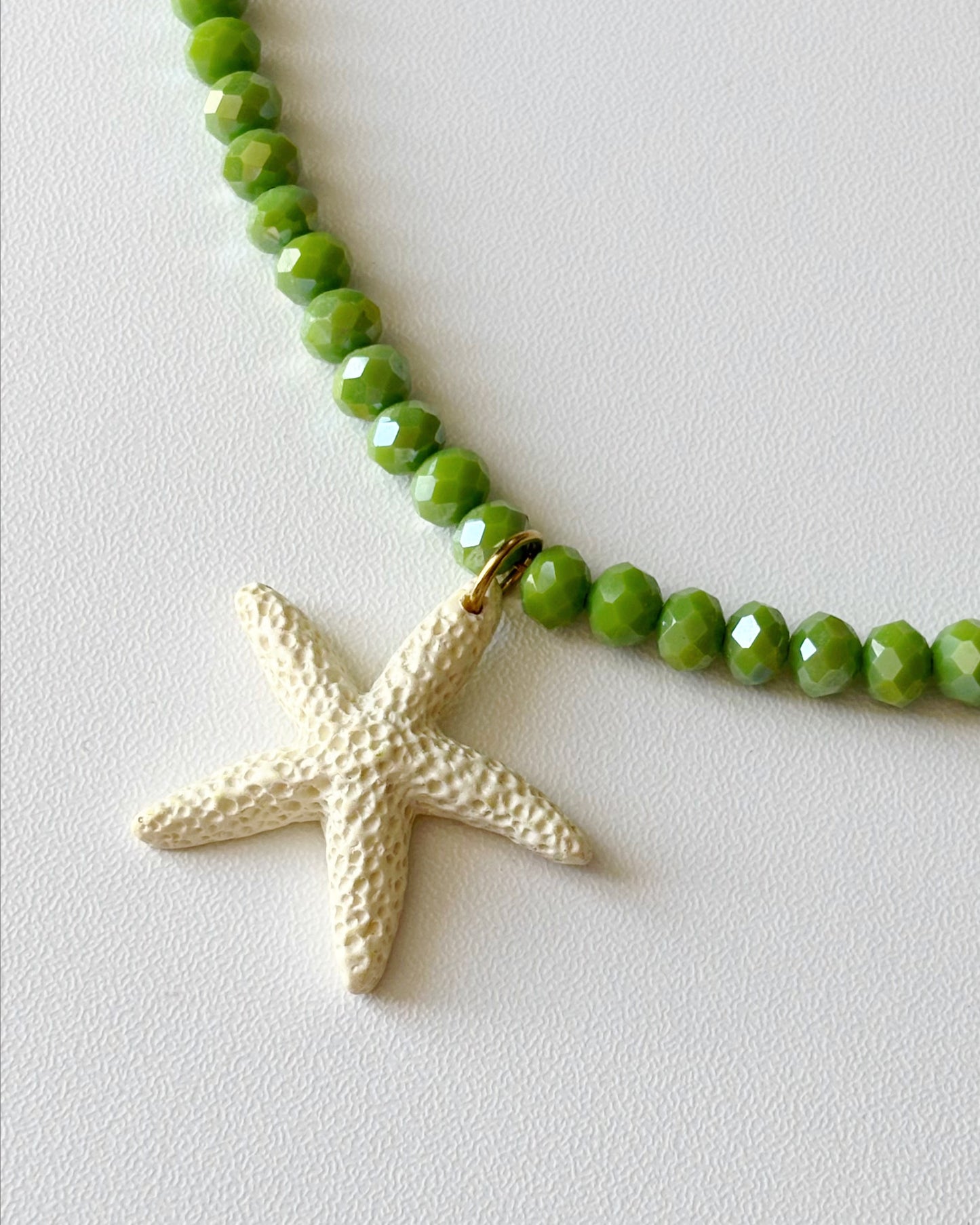 Collier Joline - Vert/Crème