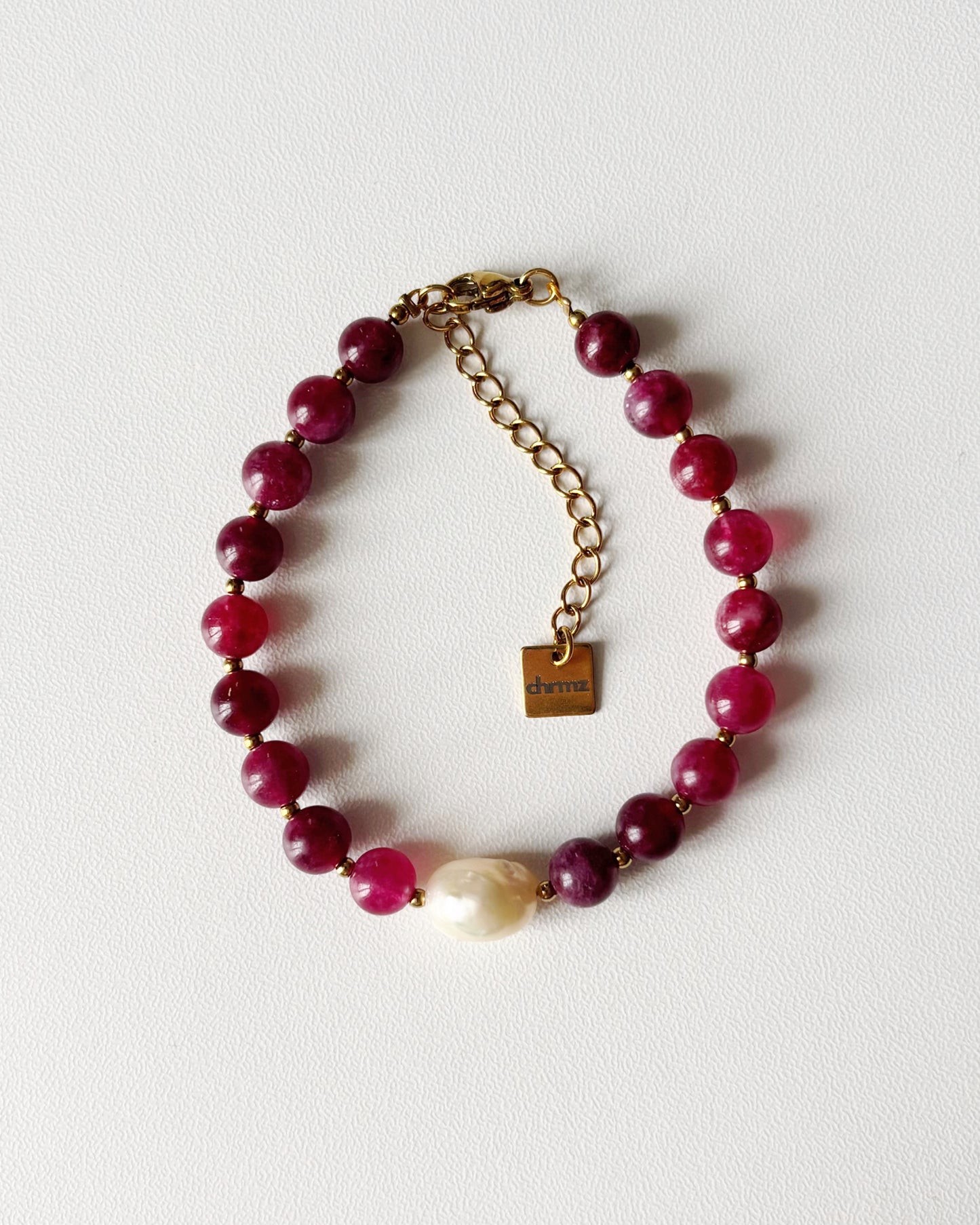 Bracelet de perles Eden - grenat