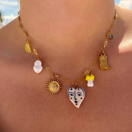 Beaux jours- collier charms