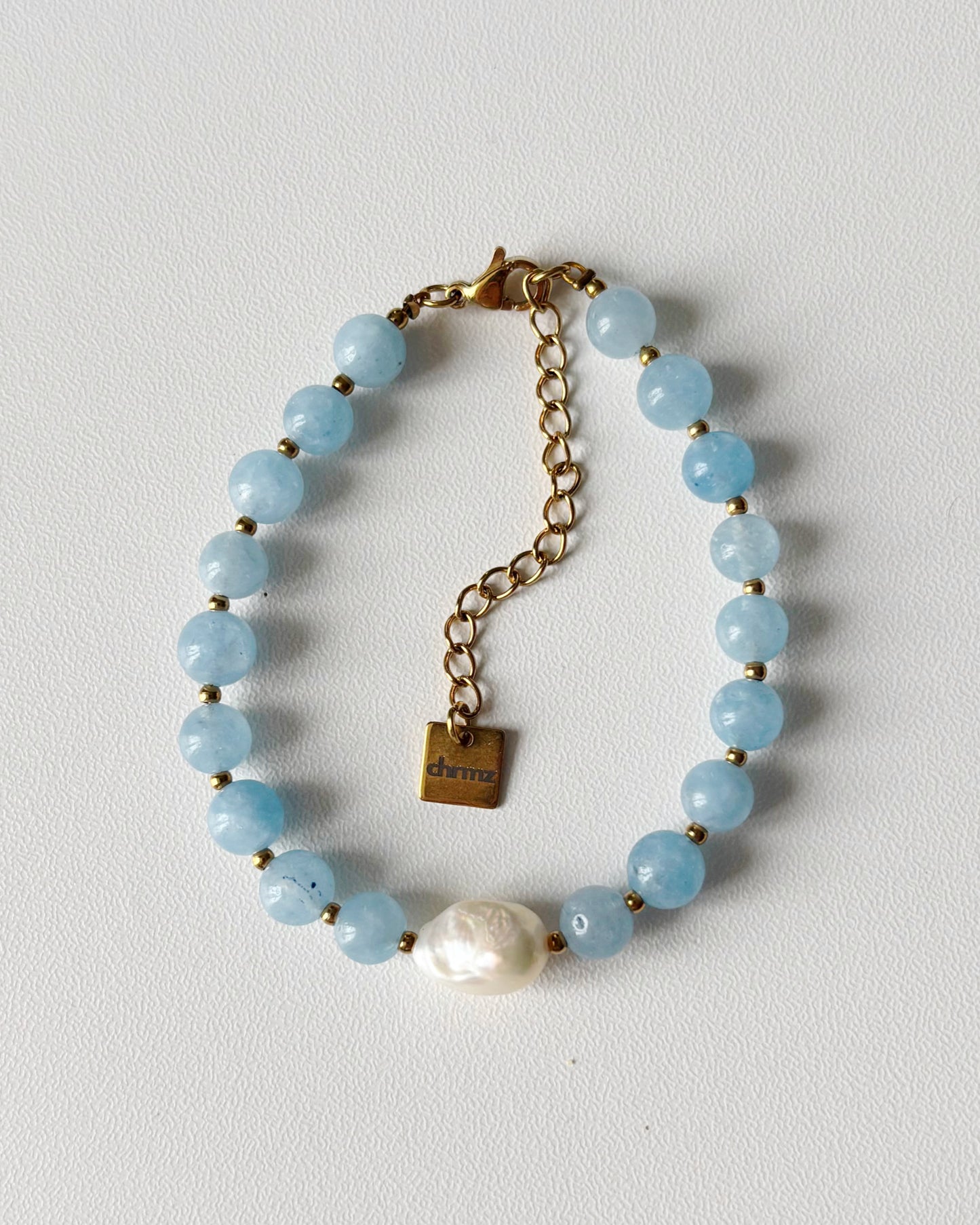 Bracelet de perles Eden - bleu ciel