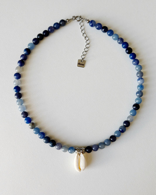 Collier de perles Camilla bleu