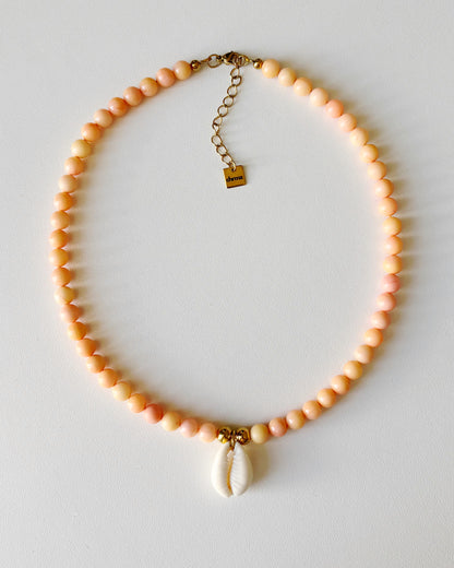 Collier de perles Camilla pêche