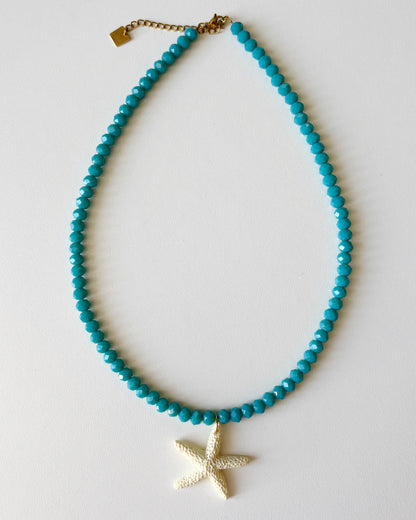 Collier Joline - Azur/Crème