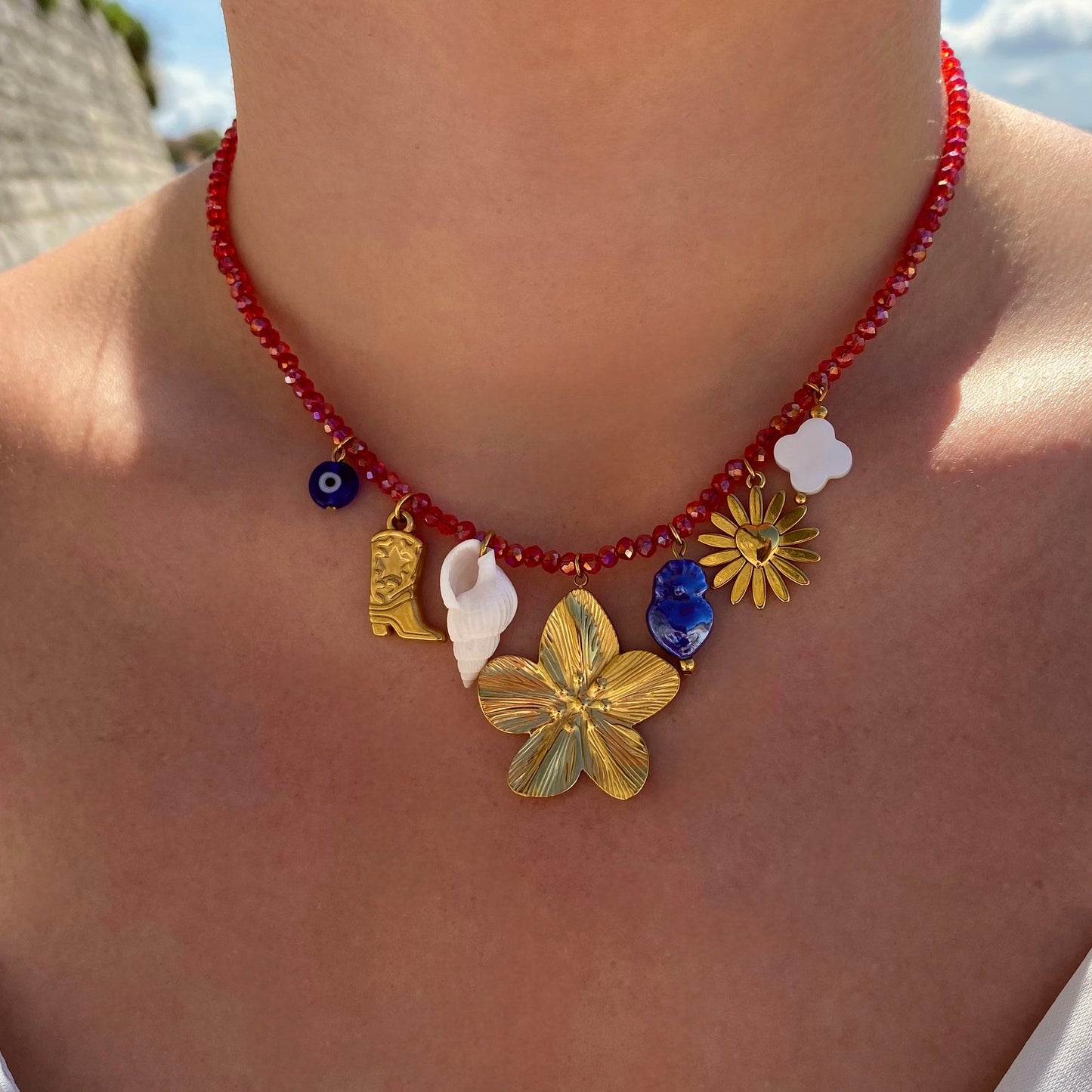 Toujours en été - collier charms