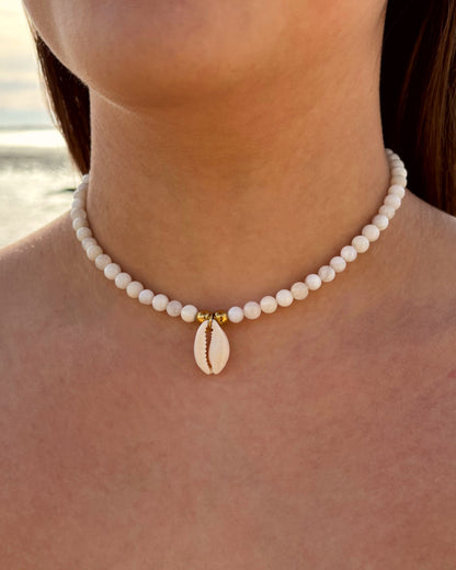 Collier de perles Camilla blanc